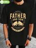 Plus Size 100% Cotton T-shirt - Father & Son Best Friends for Life Graphic Tee