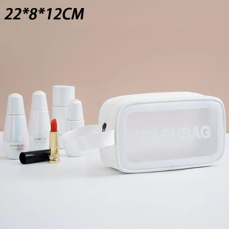 Women'S Travel Waterproof Cosmetic Bag Transparent Shower And Pool Bag Cosmetic Organizer Vanity Case