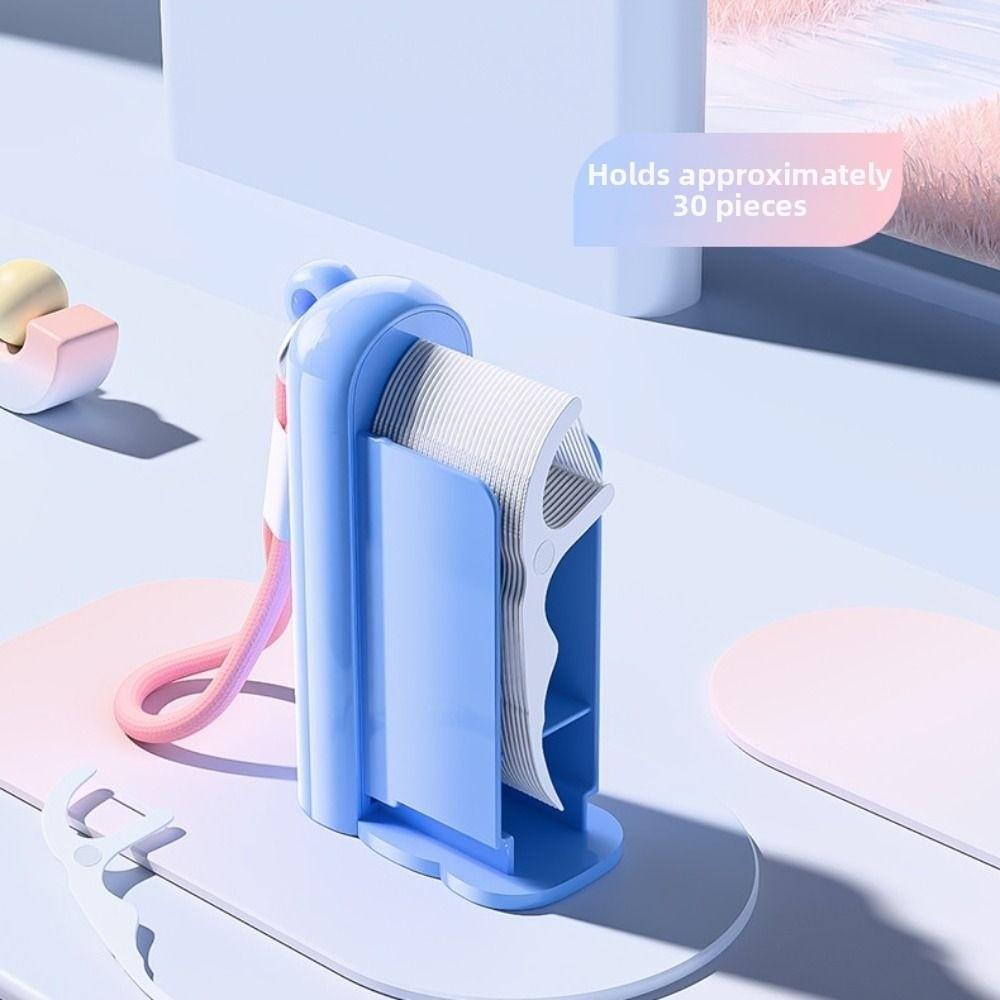 Press-on Automatic Pop Dental Floss Box Dustproof Floss Dispenser Floss Stick Organizer Restaurant