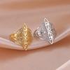 Vintage Hollow Witches Knot Rings Simple Wide Statement Ring Witchcraft Jewelry