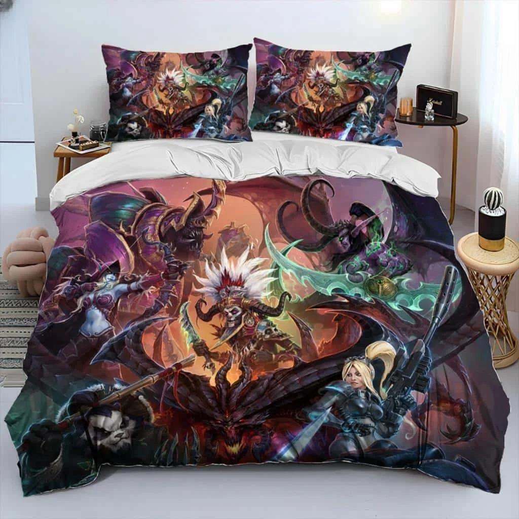 HD Print Game StarCraft Comforter Bedding Set Duvet Cover Bed Set Quilt Cover Pillowcase king Queen Size Home Textiles
