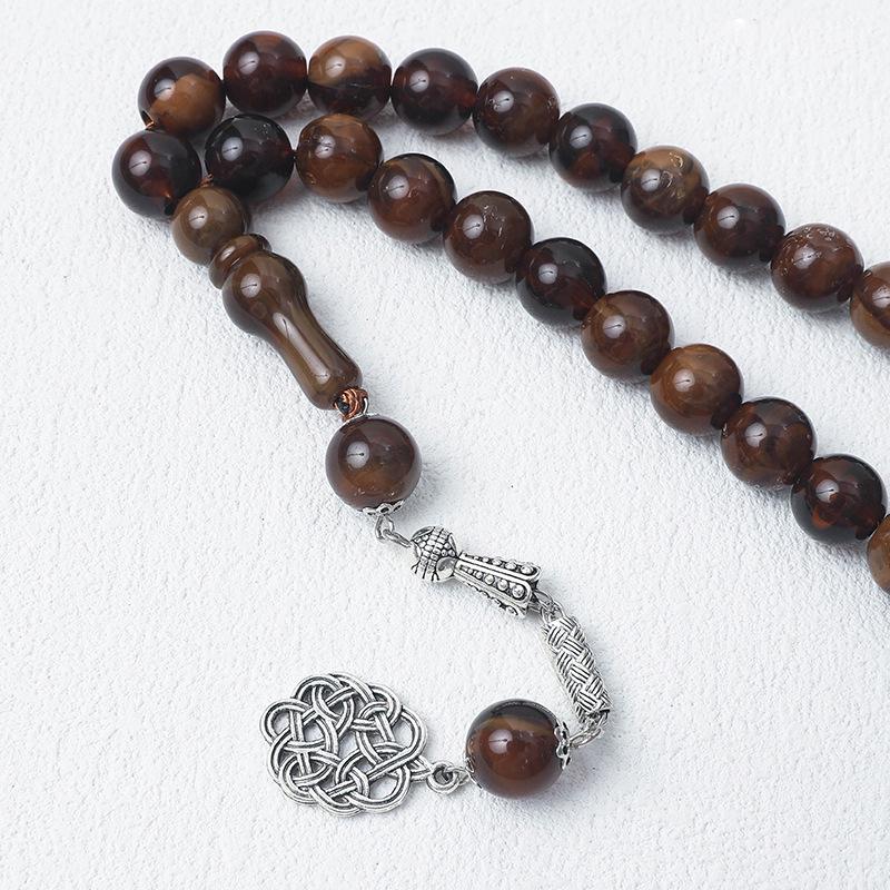 33-Bead 12mm Tasbih Muslim Prayer Bracelet Hui Arabic Jewelry