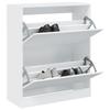 VidaXL Shoe Cabinet White 80x34x96.5 Cm Engineered Wood 839966