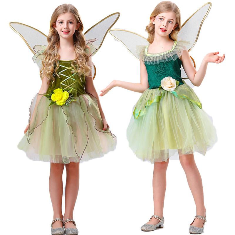 Halloween Fairy Dress For Women With Wings And Cotton Blend For Cosplay Parties