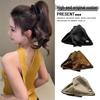 Satin Shell Hepburn Triangle Claw Clip 2025: High-End Hair Accessory for Women