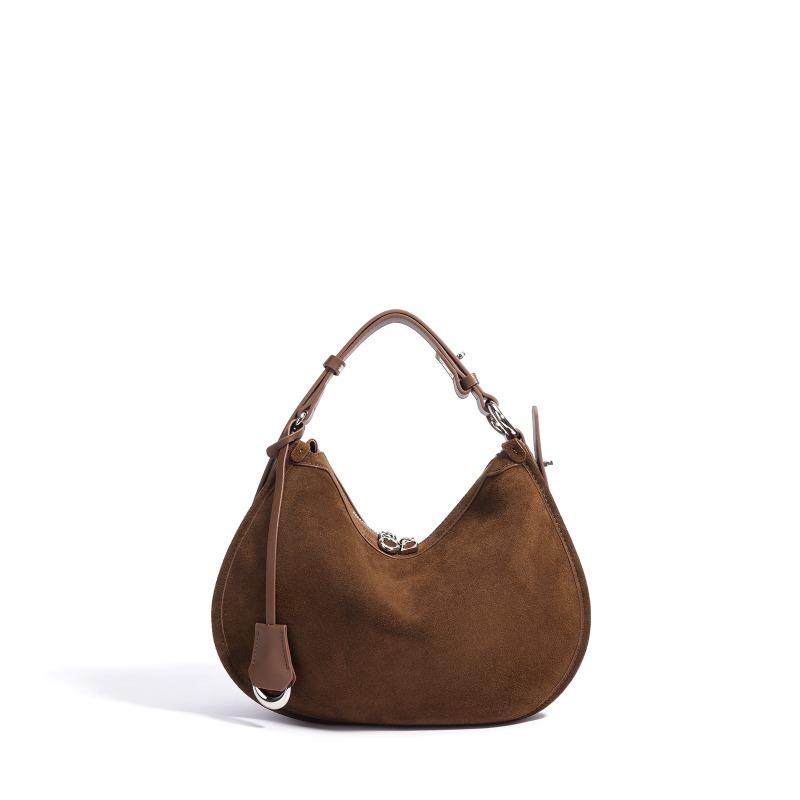 

Spring and summer new matte leather high-end crescent shoulder bag classic fashion retro trend messenger women s bag