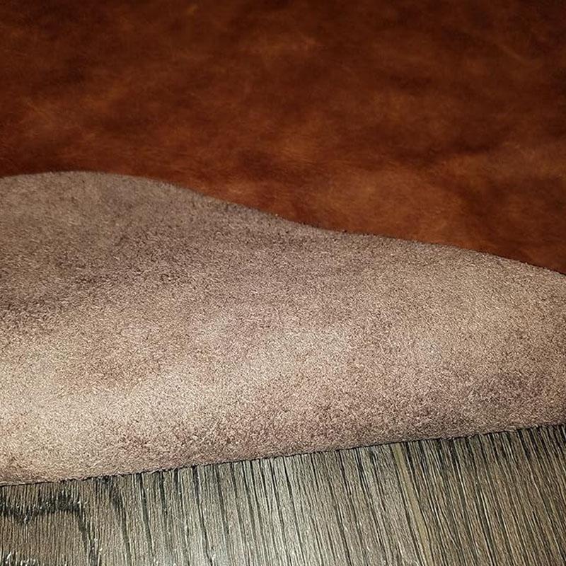 Marron 1,2 mm Cuir Pleine Fleur Ciré Mat Cuir Véritable Matériau Rembourrage Doux Canapé Lit Siège de Tête Fait Main Bricolage Vêtement