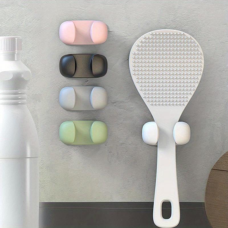 4pcs Multi-functional kitchen organiser, rice spatula and cutlery holder, spoon and chopstick organiser, no power required