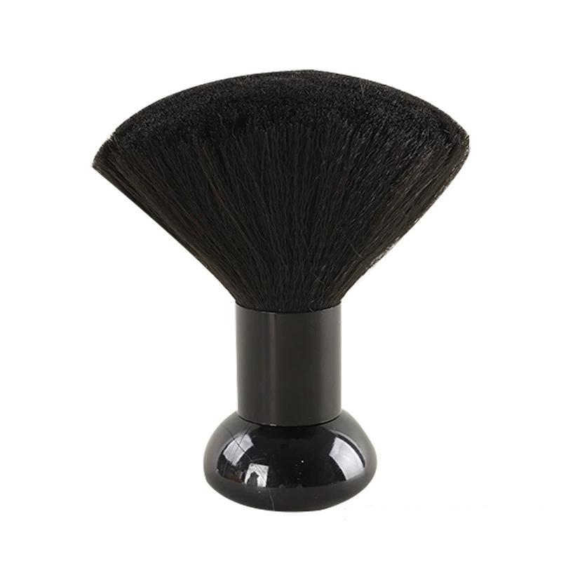 BL Top Quality Soft Black Cleaning Hair Brush Stylist Barber Hair Hairbrush Face Shaving Hair Removal Nail Neck Duster Brush