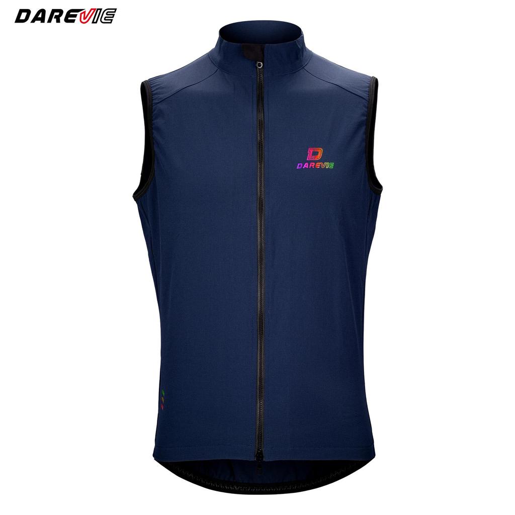 Yongwei Darevie Windproof Cycling Vest for Autumn/Winter - Warm, Double Slider YKK Zipper, Ideal for Mountain/Road Biking