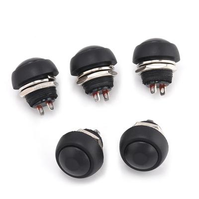 5pcs Green 12mm Waterproof Momentary ON//OFF Push Button Mini Round Switch