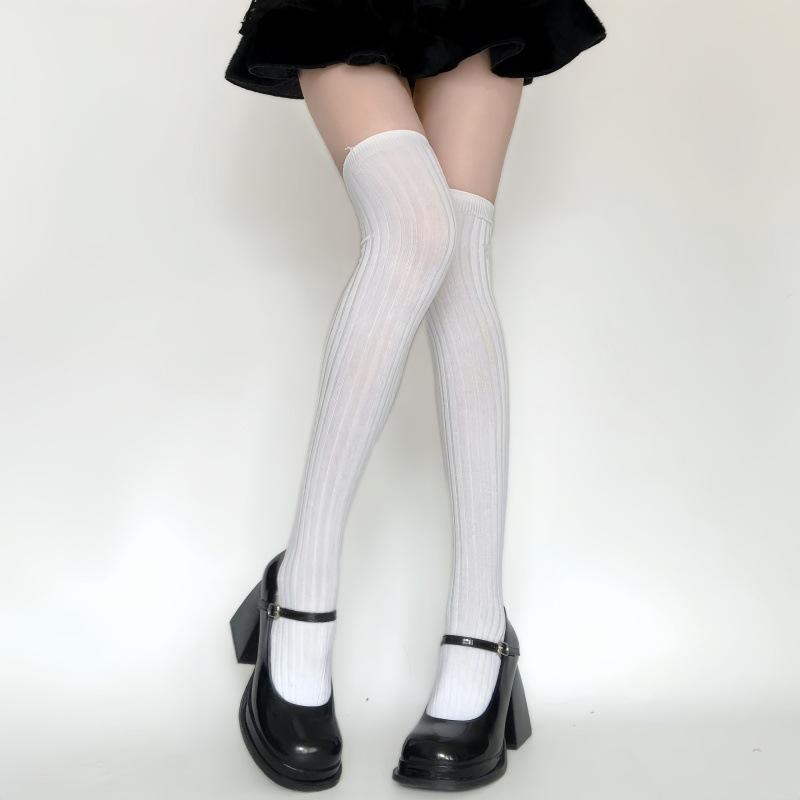 Calf Socks Women With Boots Stacking Socks Spring And Autumn Gray Boots Socks Jk Knee Socks Autumn And Winter Women