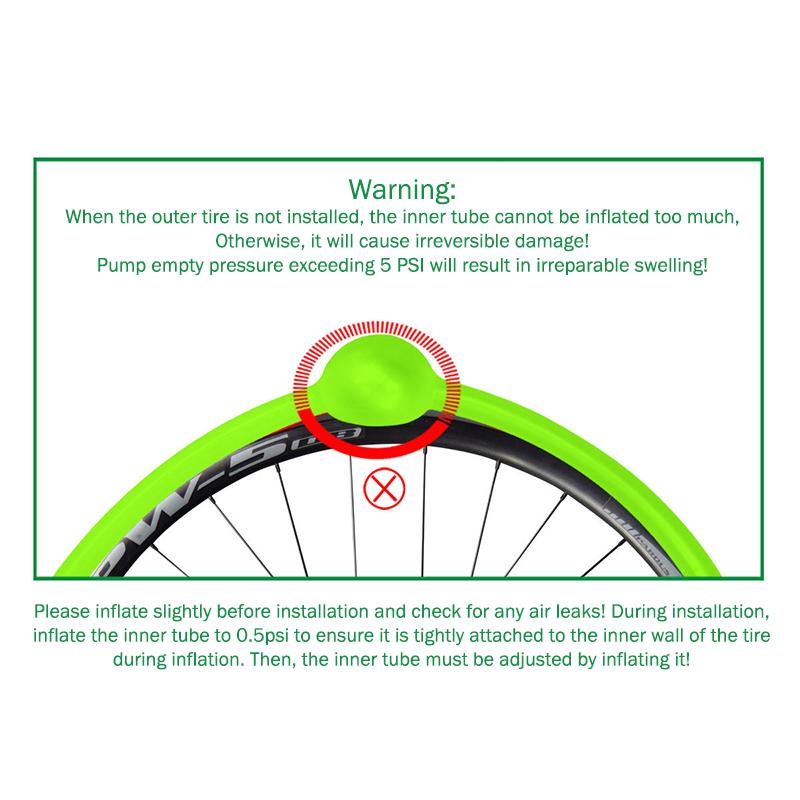 Cameră de bicicletă ultralight 30G Material TPU 700C 18 32 Anvelopă bicicletă rutieră Lungime 45mm 65mm 85mm Valve Franceză