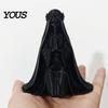 Mysteriöse Retro-Wohnaccessoires 3D-gedruckte kniende Skelett-Brautfigur, Gothic-Schädelstatue Kreatives Geschenk für Sie mit Schleier & Krone, Halloween