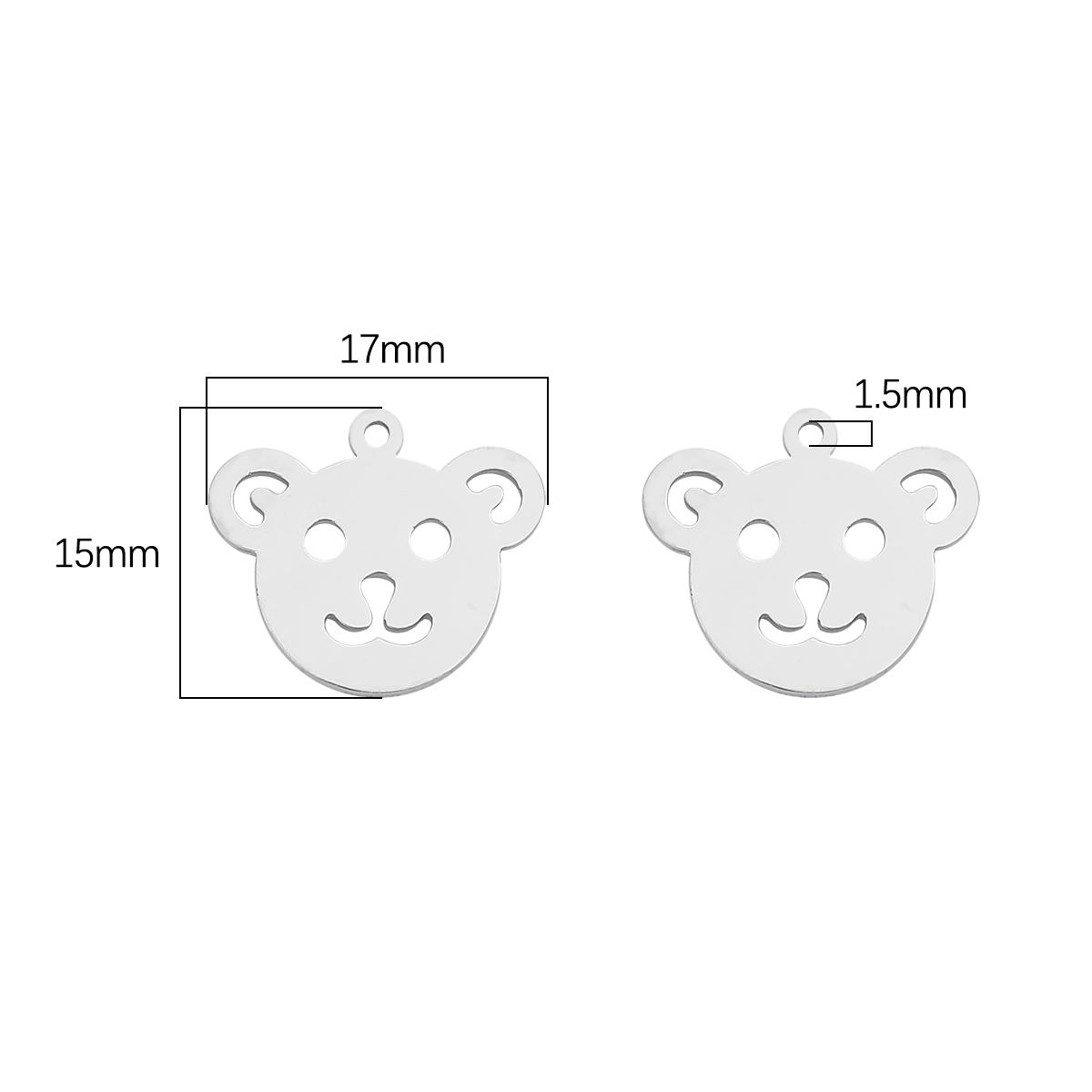 

4 шт./пакет, высокое качество, гладкая полировка, нержавеющая сталь 304, подвески в виде сердца, бабочки, цветов, подвески для ожерелья на заказ, браслет, изготовление ювелирных изделий своими руками 17x15mm 4pcs