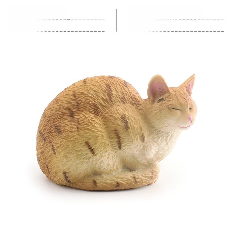 Kids Plastic Shorthair Cat Figurine Replica For Learning And Decoration