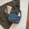Bolso de Hombro de Mezclilla para Mujer Bolso Cruzado de Color Sólido Bolso para Teléfono Móvil