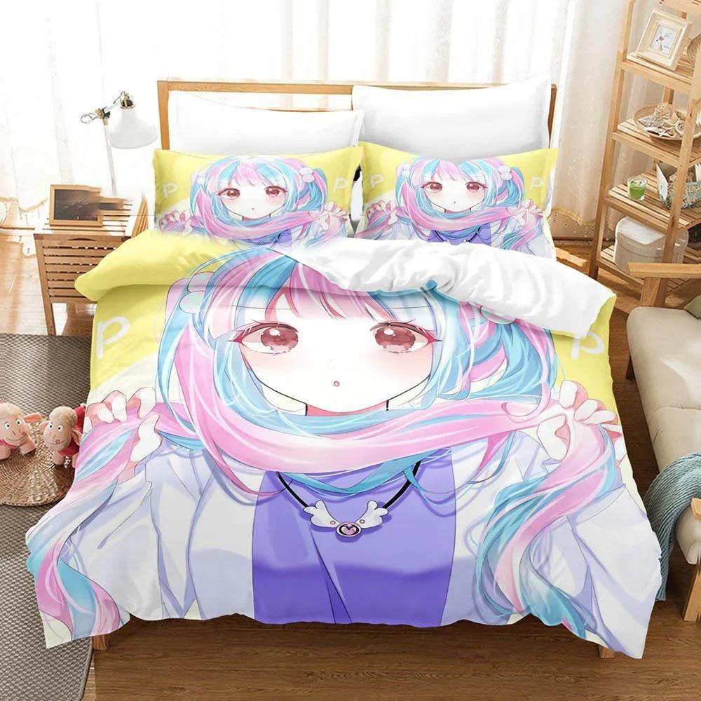 Raise A Suilen Reona Nyubara Bettwäscheset Jungen Mädchen Twin Queen Größe Bettbezug Kissenbezug Bett Kinder Erwachsene Heimtextilien