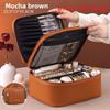 Pu Makeup Bag With Large Capacity For Travel And Daily Use In Elegant City Style