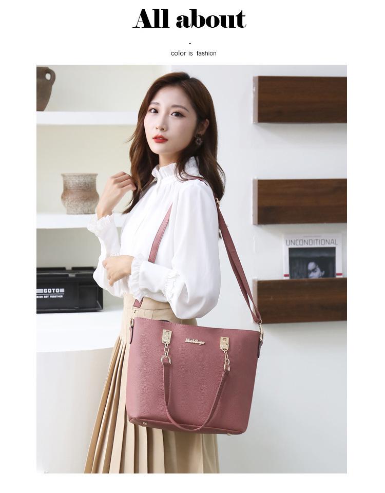 2023 Sada tašek pro matku a dítě: Trendy Kabelka, Taška přes rameno a Dámská velká taška crossbody - Šestidílná kolekce