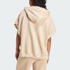 Adidas Originals Essential Solid Color Loose Hooded Vest Women Vests Light-Brown IR6009