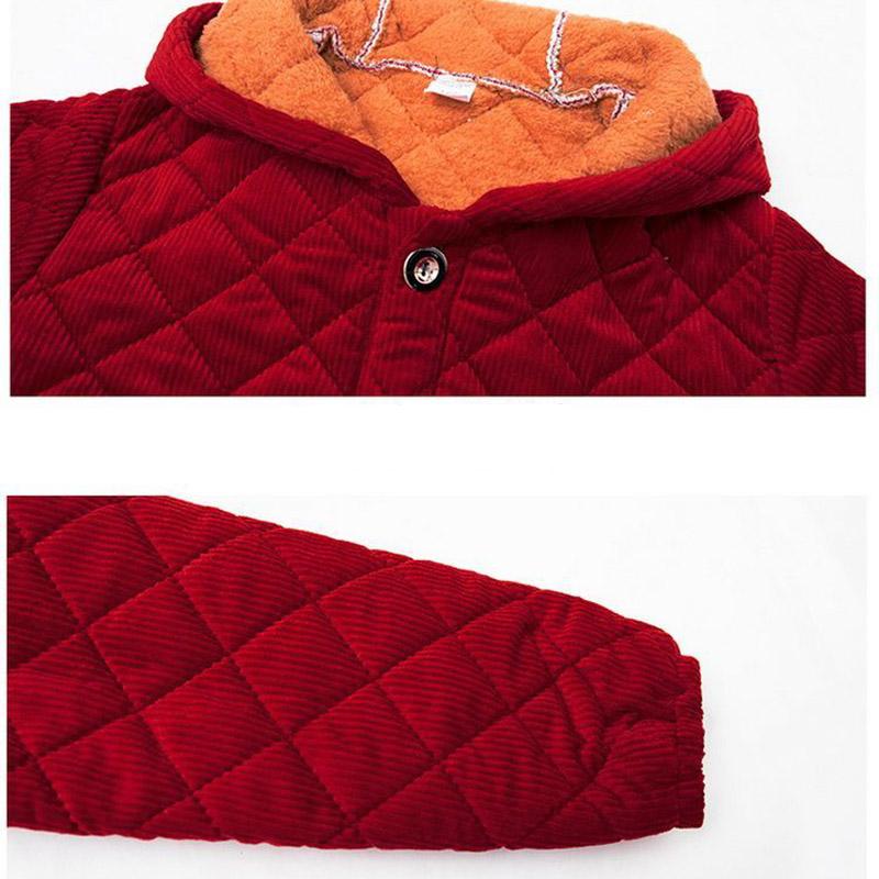 Mittellange Baumwolljacke für Damen, Herbst- und Wintermode, plus Daunen, warm, große Yards, dumme einfarbige Jacke