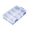 Multifunctional Tool Case 20*13.5*4.5cm Large 8 Grids Plastic Storage Box Screw Electronic Component Transparent Organizer
