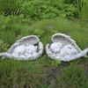 Resin Angel Wing Decor Pet Memorial Statue with Wings Dog/Cat Durable Statues Sculpture Weather Resistant Commemorative Ornament for Outdoor