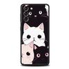Cute Cat Phone Case For Samsung Galaxy S24 S23 S22 S20 Ultra S21 FE 5G S10 S9 Plus S10E S8 Soft Silicone Cover