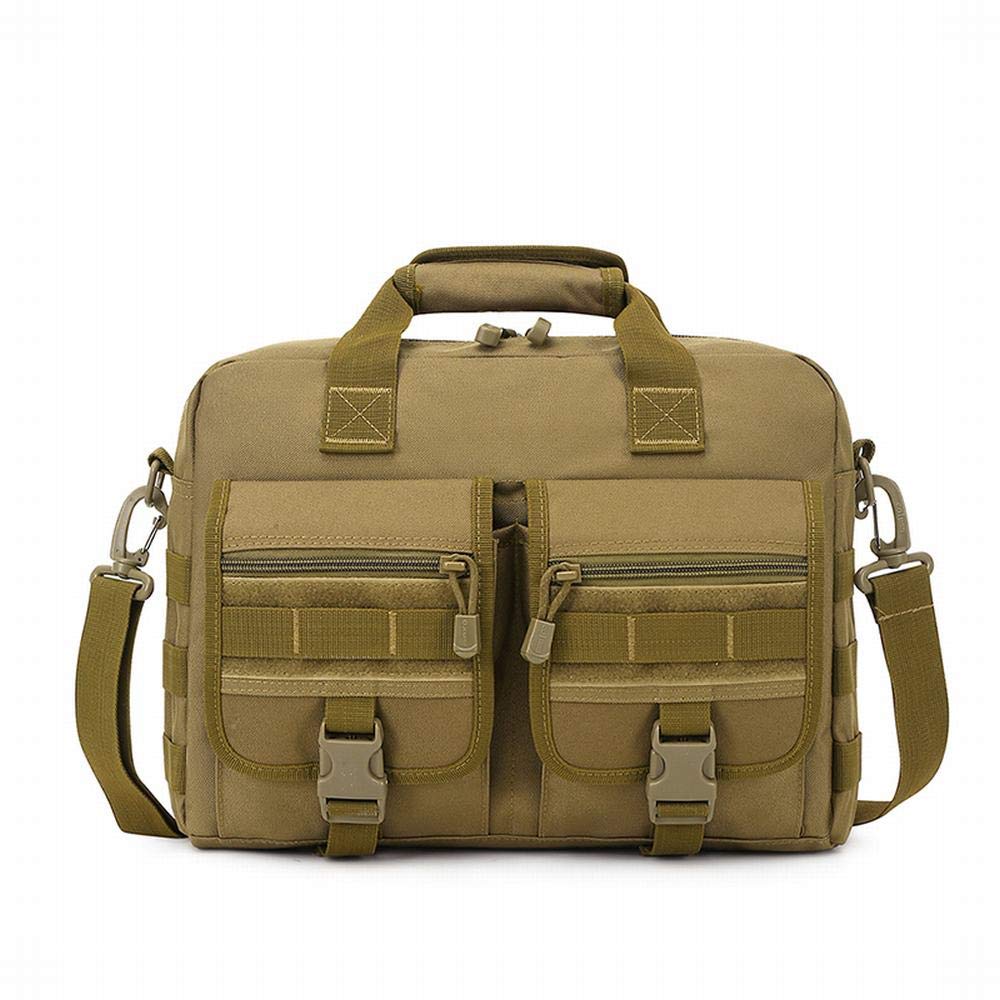 PHOENIX IKKI Shoulder Business Fits Camouflage Molle Compatible Multi-Purpose Bag, Bag, Brown, 13.6-inch Laptops, Pattern, Water-Resistant, Durable,