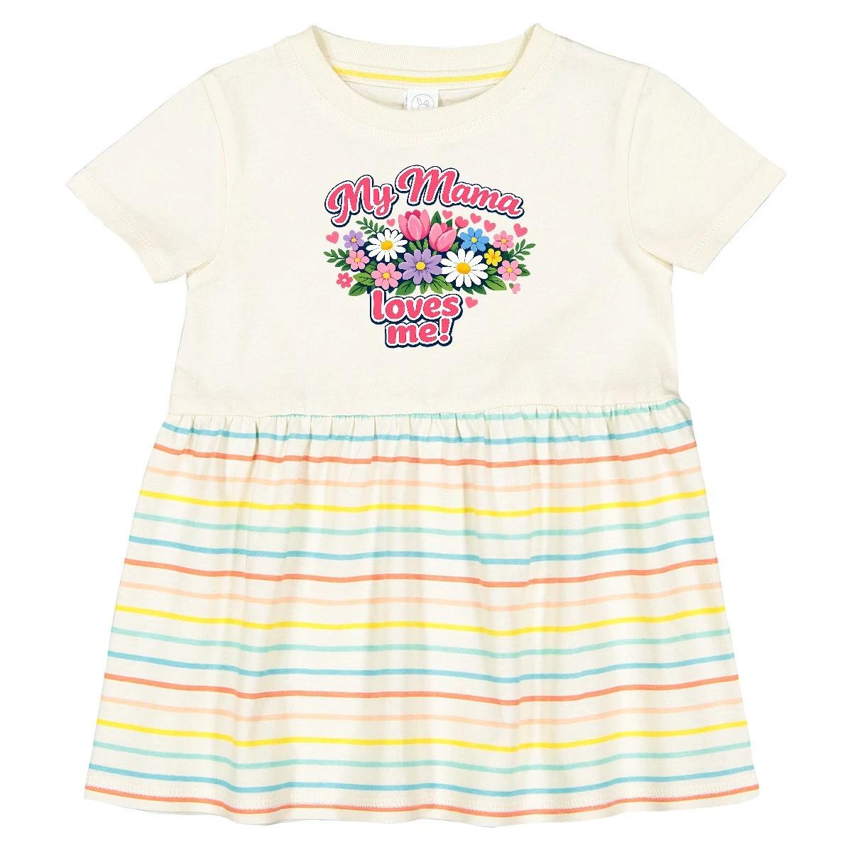 Inktastic My Mama Loves Me Infant Dress Shirt Toddler Outfit kids boys T-Shirt Spring Girl 110
