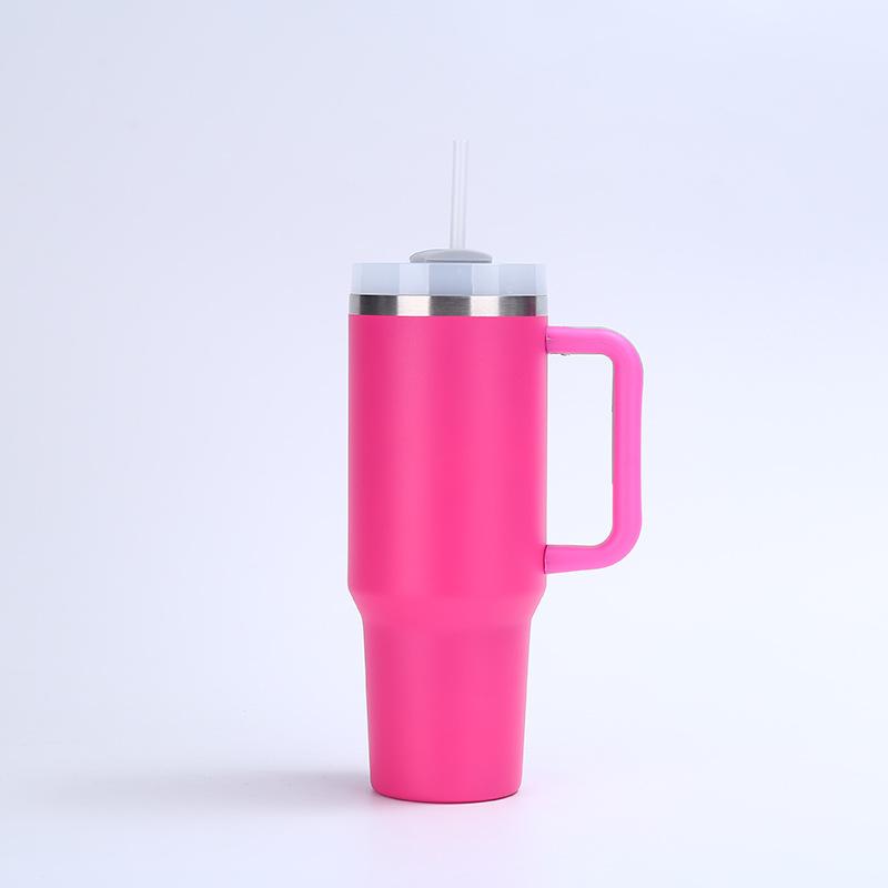 The Second Generation 40Oz Handle Cup 304 Stainless Steel Double-Layer Vacuum Spraying Ice Cup Portable Outdoor Thermos Cup