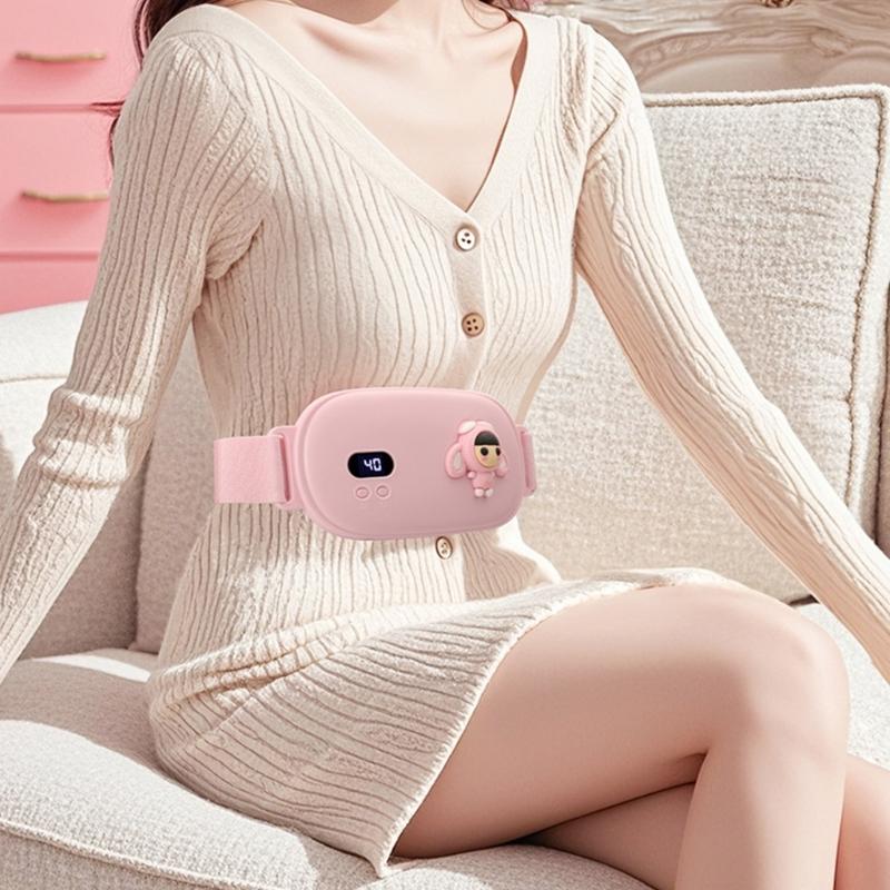 Cordless Heating Pad for Crmps,Electric Waist Belt Device,Fast Heating Pad with 3 Heat Level Back or Belly Heating Pad