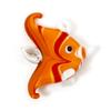 1 Piece 3D Fish Lampwork Charms Multicolor Glass Ocean Jewelry Pendants Cute Jewelry Accessories for Jewelry Making 3.5x3.4cm