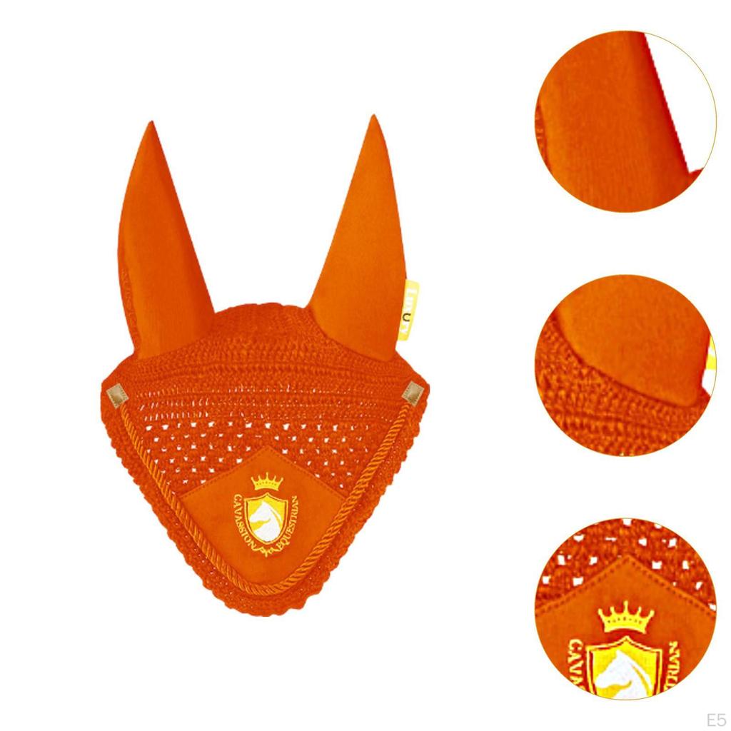 Horse Ear Bonnet Cover Hood Practical Protector Equestrian Equipment Soft Comfortable Fly