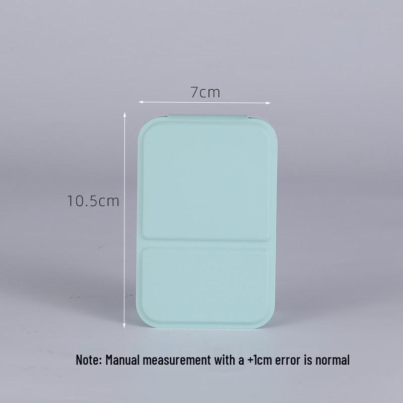 Portable Full-Length Foldable Mirror for Dorms, Bathrooms, and Makeup - Stick-On Wall or Flat Use, Ideal for Students and Influencers.