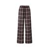 JZ Annakol Women's Retro Plaid Loose Wide Leg Pants