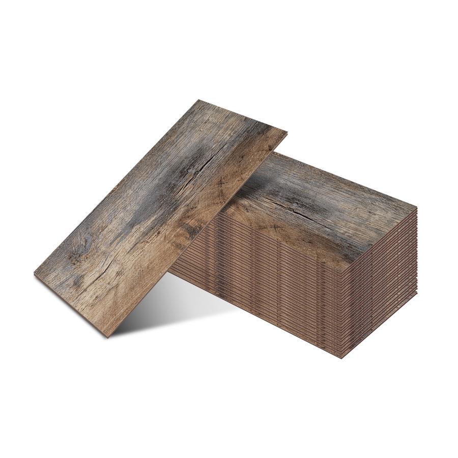 Selbstklebender Holzmaserung Wand- & Bodenaufkleber, 45CM: Langlebig, Einfach, Hochwertige Bürodekoration