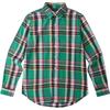 Polo SS24 Plaid Collar Single-Breasted Long Sleeve Shirt Men Shirts Green 710924284-001