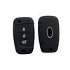 3 Buttons Silicone Car Key Cover Case Protector for For Hyundai Solaris 2 Elantra I30 I35 I40 Tucson Kona Flip Remote Keychain