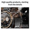 Crtorrs Smartwatch Lussuoso Bluetooth Chiamata HD Smartwatch Acciaio Inossidabile Orologi Sportivi Per Uomini Donne Telefoni Ios Android