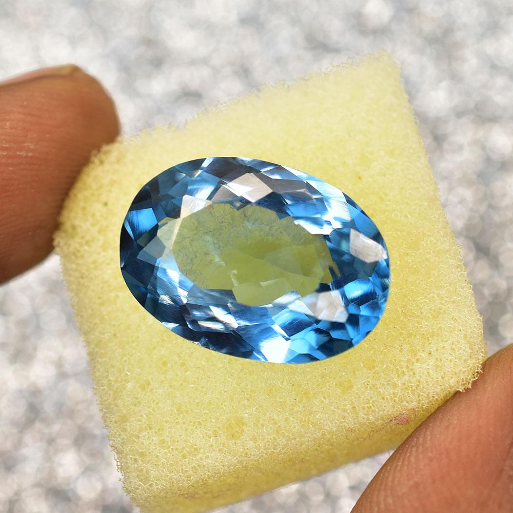NATURAL Blue Aquamarine 14.50 Ct PERFCET Oval Shape Loose Gemstone