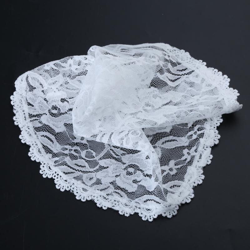 Bridal Veil Bachelorette Party Decorations Bride To Be Gift Bridal Shower Wedding White Single Layer Lace
