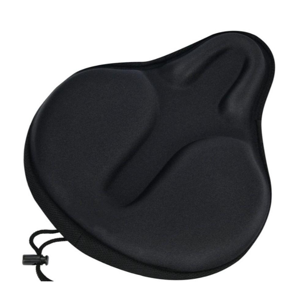 

Удобный чехол на сиденье велосипеда Дышащая гелевая подушка для электровелосипеда Мягкая подушка для сиденья велосипеда чёрный