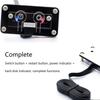 Transparent PC Power Switch Acrylic Power Button External Power Supply  Desktop Computer