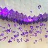 100 buc/lot inimă violetă cu paiete laser balon de ploaie pandantiv romantic camera de nuntă decorare petrecere de aniversare accesorii baloane