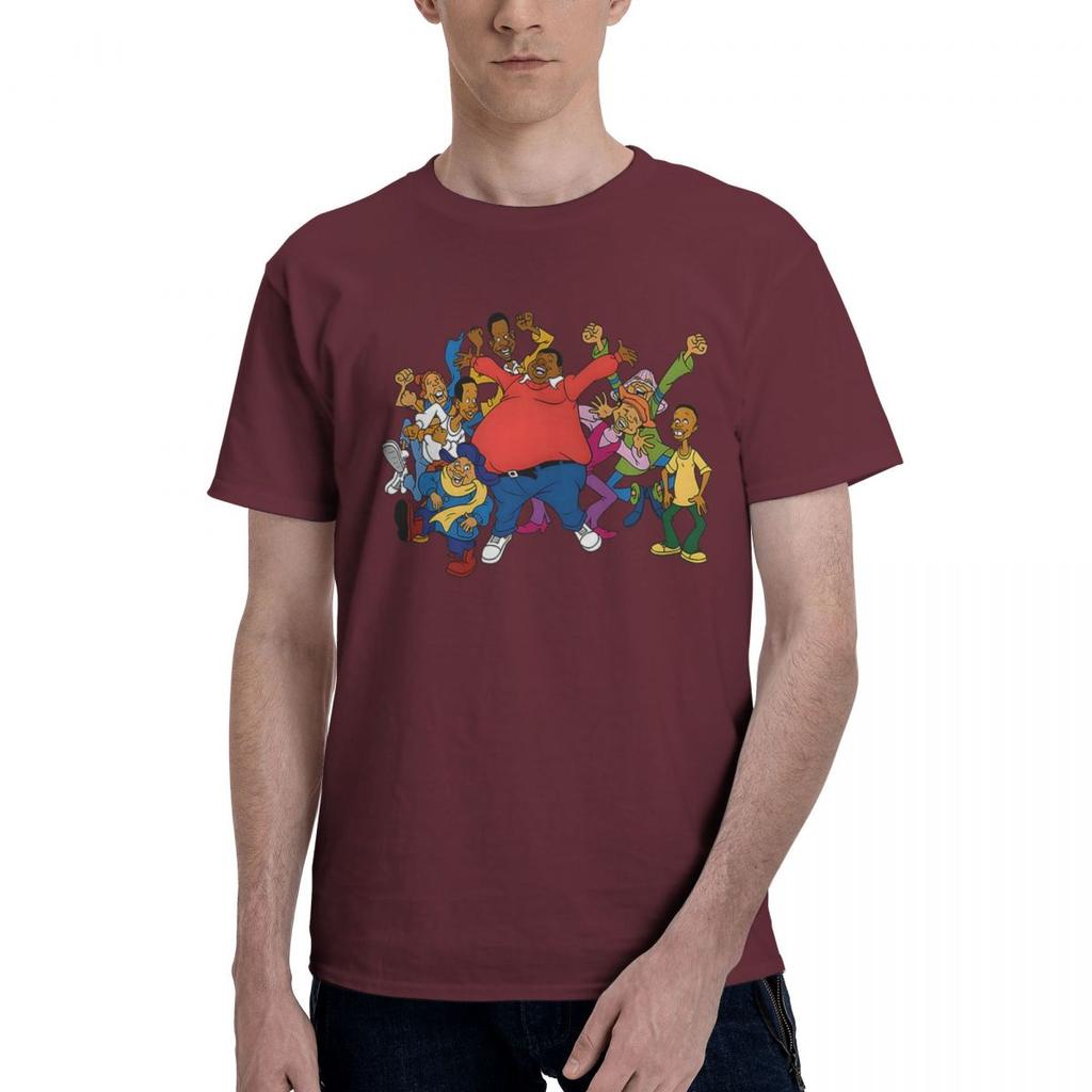 Fat Albert En CosbyS Kind 100 Katoen Casual Ademend Comfortabel T-shirt Voetbalshirts 2025 Kleding Mannen