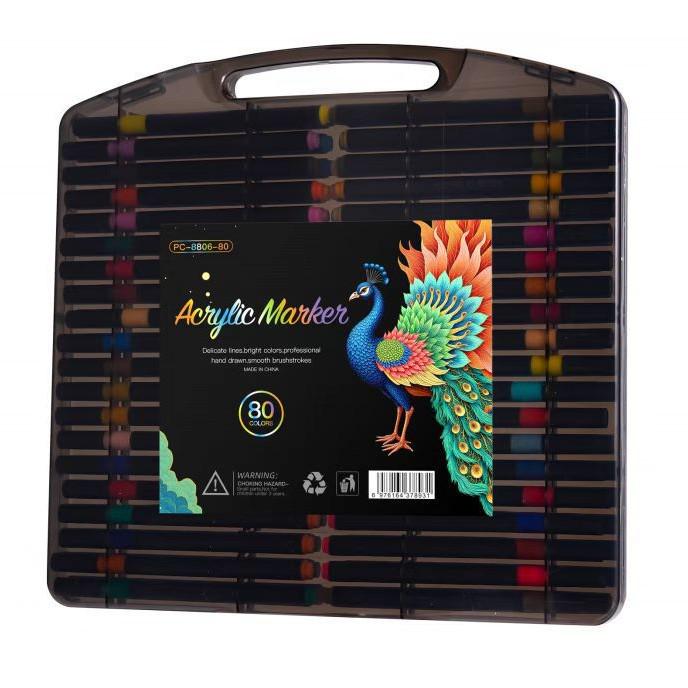 Washable Stackable Acrylic Marker for Kids & Students - Opaque Graffiti & Watercolor Drawing Pen