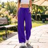 Pantaloni della tuta larghi a gamba larga da donna per allenamento casual