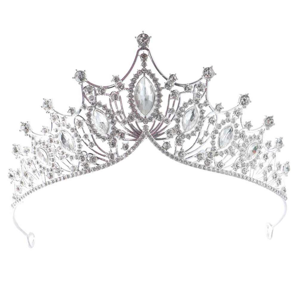 Wedding Headband Brid Headband Head Wrap Crown Headband Zircon Baroque Korean Hairbands Women Hair Hoop Princess Headband серебряный
